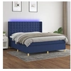 Image de Boxspring met matras en LED stof blauw 160x200 cm3139211