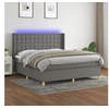 Image de Boxspring met matras en LED stof donkergrijs 180x200 cm3139214