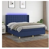 Image de Boxspring met matras en LED stof blauw 180x200 cm3139219