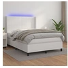Image de Boxspring met matras en LED kunstleer zwart 140x190 cm3139260