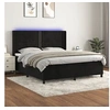 Image de Boxspring met matras en LED fluweel zwart 180x200 cm3139519