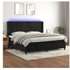 Image de Boxspring met matras en LED fluweel zwart 200x200 cm3139585