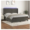 Image de Boxspring met matras en LED fluweel donkergrijs 160x200 cm3139752