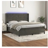 Image de Boxspring met matras en LED fluweel donkergrijs 180x200 cm3139758