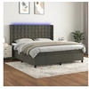 Image de Boxspring met matras en LED fluweel donkergrijs 180x200 cm3139818