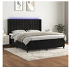 Image de Boxspring met matras en LED fluweel zwart 180x200 cm3139819