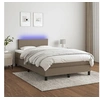 Image de Boxspring met matras en LED stof taupe 120x200 cm3132985