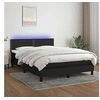 Image de Boxspring met matras en LED stof zwart 140x200 cm3133079