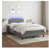 Image de Boxspring met matras en LED stof donkergrijs 120x200 cm3133142