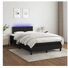 Image de Boxspring met matras en LED stof zwart 120x200 cm3133143