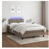 Image de Boxspring met matras en LED stof taupe 120x200 cm3133145