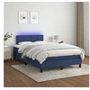 Image de Boxspring met matras en LED stof blauw 120x200 cm3133147