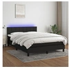 Image de Boxspring met matras en LED stof zwart 140x200 cm3133159