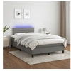 Image de Boxspring met matras en LED stof donkergrijs 120x200 cm3133222