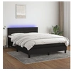 Image de Boxspring met matras en LED stof zwart 140x190 cm3133231