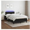 Image de Boxspring met matras en LED stof zwart 120x200 cm3133303