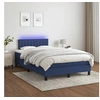 Image de Boxspring met matras en LED stof blauw 120x200 cm3133307