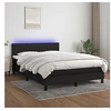 Image de Boxspring met matras en LED stof zwart 140x200 cm3133319