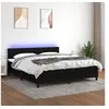 Image de Boxspring met matras en LED stof zwart 180x200 cm3133335