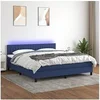 Image de Boxspring met matras en LED stof blauw 180x200 cm3133339