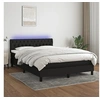 Image de Boxspring met matras en LED stof zwart 140x200 cm3133399