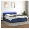 Image de Boxspring met matras en LED stof blauw 180x200 cm3133419