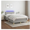 Image de Boxspring met matras en LED stof lichtgrijs 120x200 cm3133541