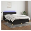 Image de Boxspring met matras en LED stof zwart 140x190 cm3133551