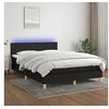 Image de Boxspring met matras en LED stof zwart 140x200 cm3133559