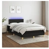 Image de Boxspring met matras en LED stof zwart 120x200 cm3133623