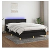 Image de Boxspring met matras en LED stof zwart 140x200 cm3133719
