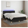 Image de Boxspring met matras en LED stof zwart 140x190 cm3133791
