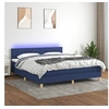 Image de Boxspring met matras en LED stof blauw 180x200 cm3133819
