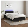 Image de Boxspring met matras en LED stof zwart 120x200 cm3133863