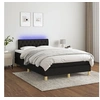 Image de Boxspring met matras en LED stof zwart 120x200 cm3133943