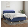 Image de Boxspring met matras en LED stof blauw 140x200 cm3133963