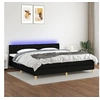 Image de Boxspring met matras en LED stof zwart 200x200 cm3133983