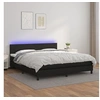 Image de Boxspring met matras en LED kunstleer zwart 180x200 cm3134117