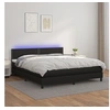 Image de Boxspring met matras en LED kunstleer zwart 180x200 cm3134177