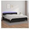 Image de Boxspring met matras en LED kunstleer zwart 200x200 cm3134183