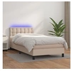 Image de Boxspring met matras en LED kunstleer cappuccinokleur 100x200cm3134212