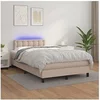 Image de Boxspring met matras en LED kunstleer cappuccinokleur 120x200cm3134218