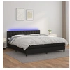Image de Boxspring met matras en LED kunstleer zwart 160x200 cm3134231