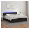 Image de Boxspring met matras en LED kunstleer zwart 180x200 cm3134237