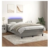 Image de Boxspring met matras en LED fluweel lichtgrijs 120x200 cm3134273