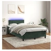 Image de Boxspring met matras en LED fluweel donkergroen 120x200 cm3134276