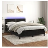 Image de Boxspring met matras en LED fluweel zwart 140x190 cm3134341