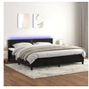 Image de Boxspring met matras en LED fluweel zwart 200x200 cm3134365