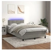Image de Boxspring met matras en LED fluweel lichtgrijs 120x200 cm3134393