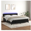 Image de Boxspring met matras en LED fluweel zwart 180x200 cm3134419
